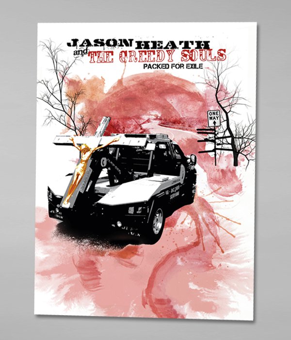 Packed For Exile - Tow Truck Crucifix Poster